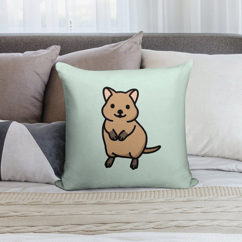 Quokka Soft Decorative Cover Throw Pillow