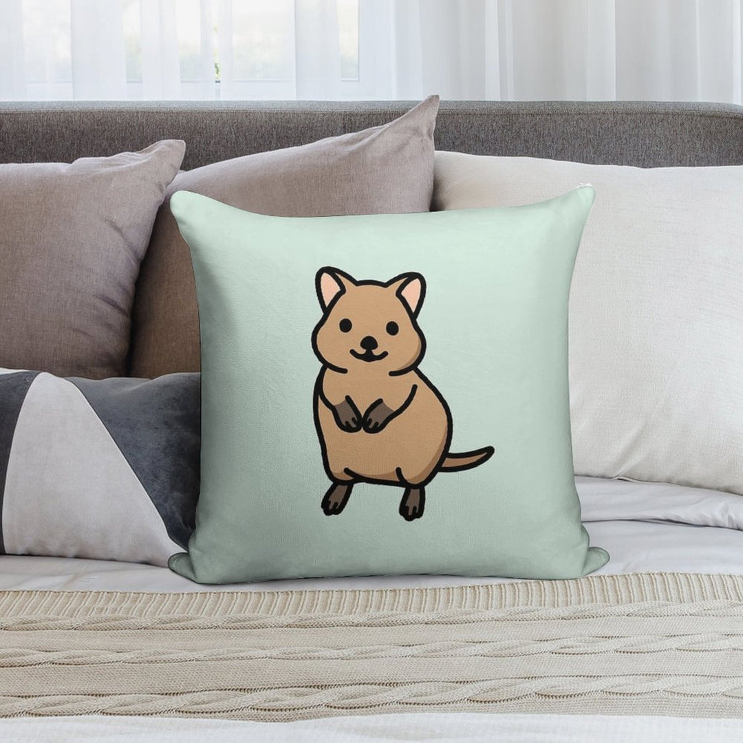 Quokka Soft Decorative Cover Throw Pillow