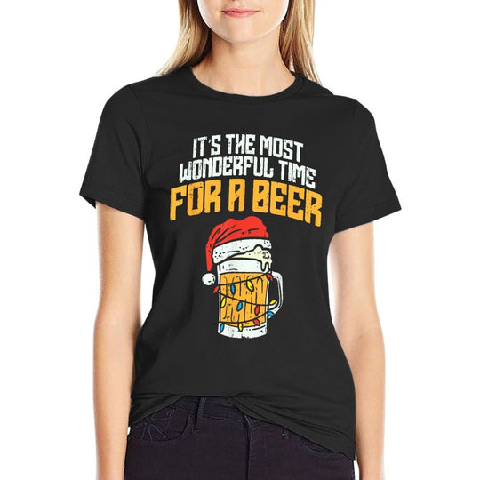 Its The Most Wonderful Time For A Beer Christmas Lover PJ  Moisture-wicking T-Shirt