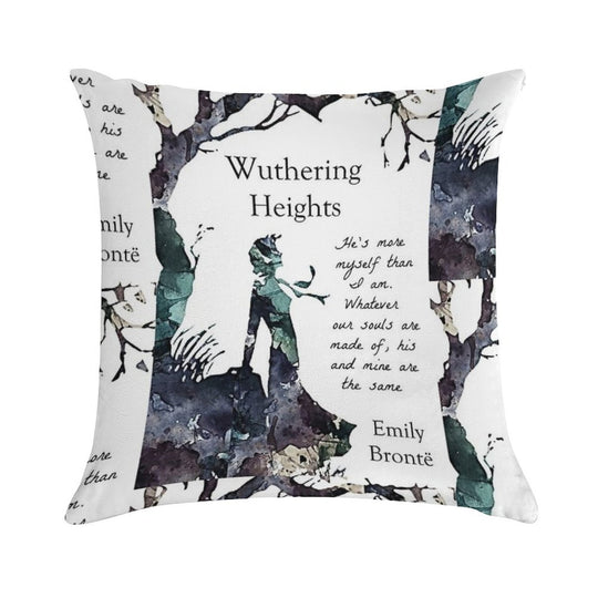 Wuthering Heights, Emily Bronte Soft Easy Maintenance Throw Pillow