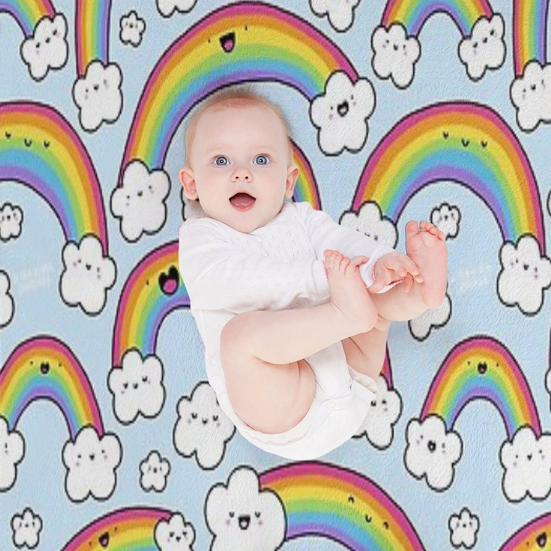 Rainbows Everywhere! Anti-pilling Throw Blanket