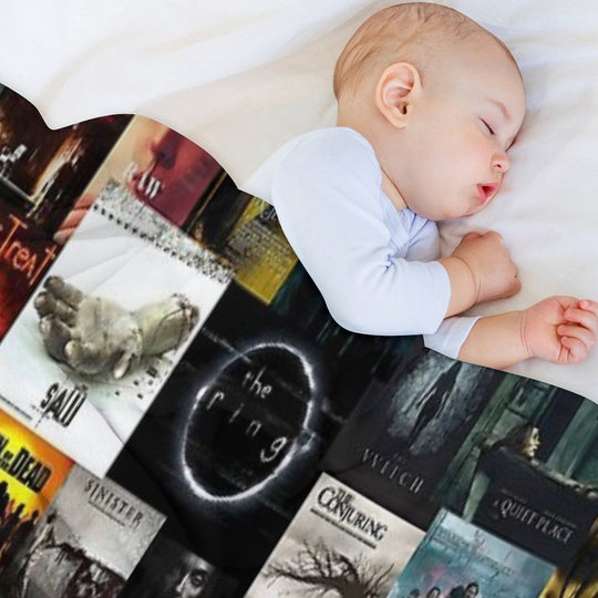Horror Movie Posters 2000s - 2010s Eco-conscious Throw Blanket