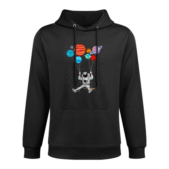Space Themed For Men Women Outer Space Moon Galaxy Astronaut Moisture-Wicking Hoodie