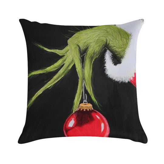 Who Stole Christmas Soft Durable Construction Throw Pillow