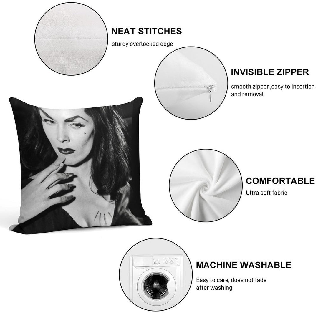Vampira Soft Shrink-Resistant Throw Pillow