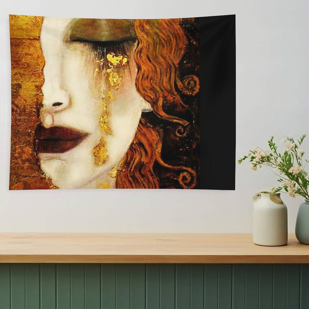 Klimt Golden Tears Tapestry