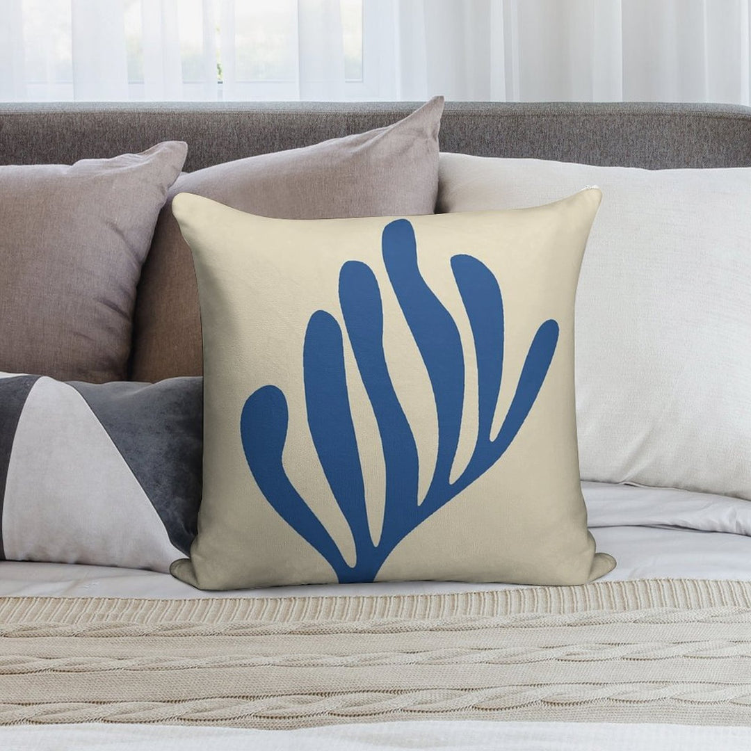 Henri Matisse - The Cutouts - Blue - Matisse Exhibition Soft Hidden Zipper Throw Pillow