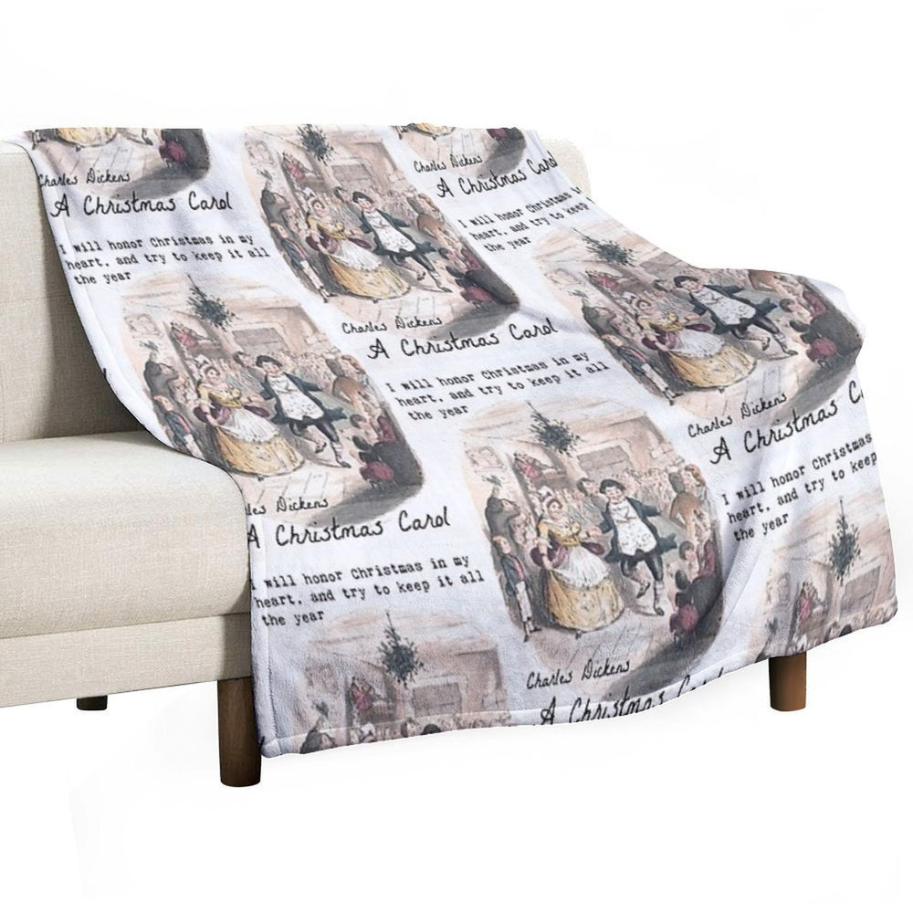 A Christmas Carol Velvety-soft Throw Blanket