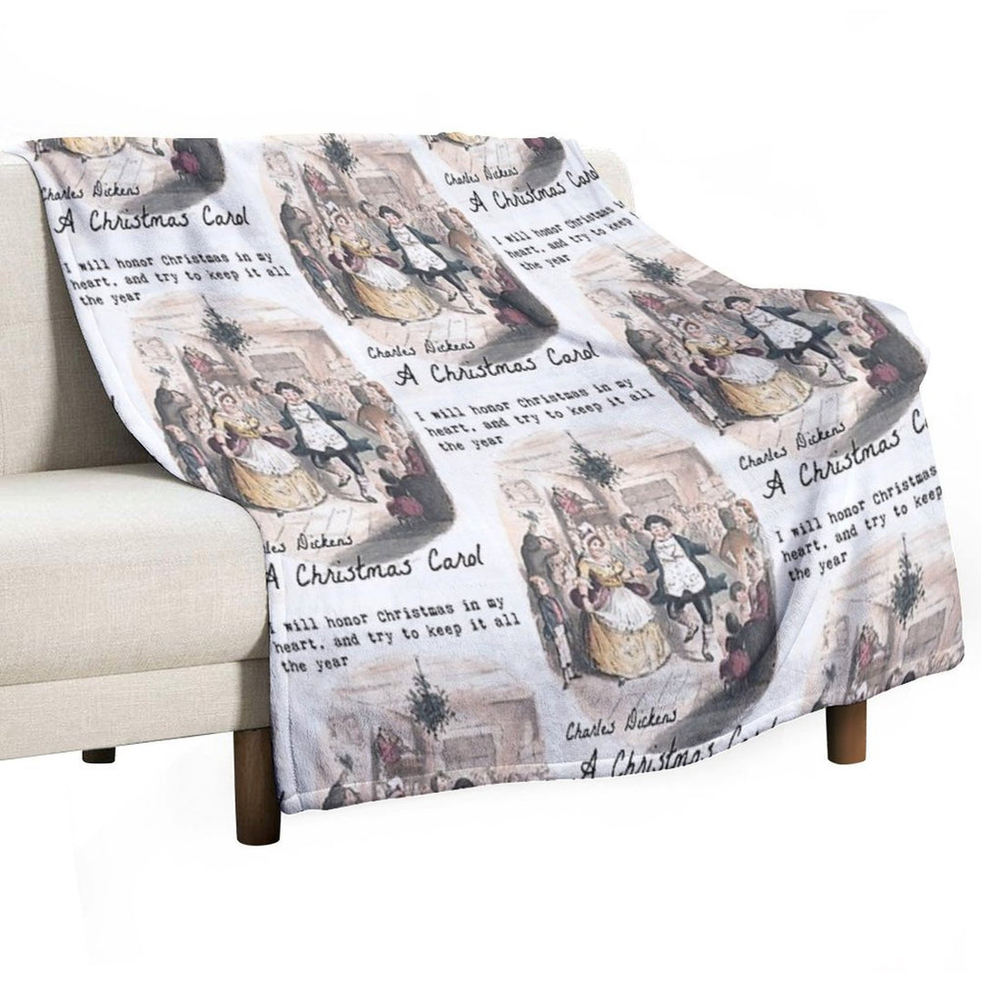 A Christmas Carol Velvety-soft Throw Blanket