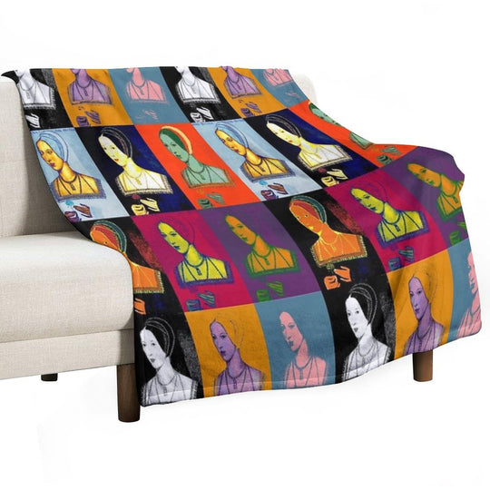 Anne Boleyn Pop Collection Premium Throw Blanket
