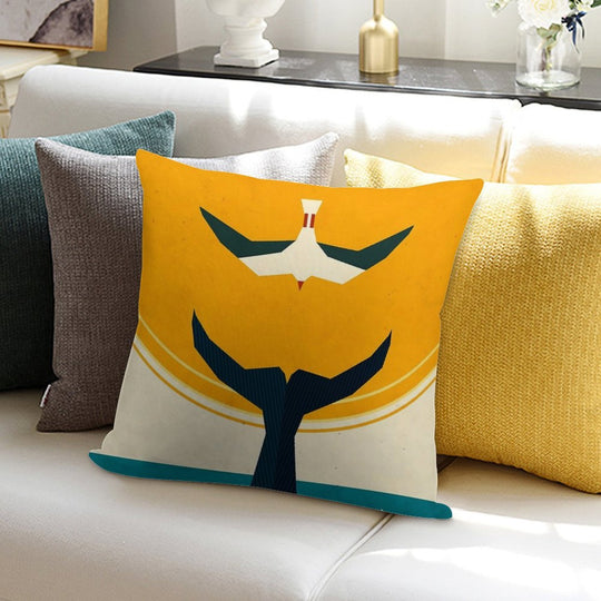 Too Big A Catch Soft Skin-Friendly Throw Pillow