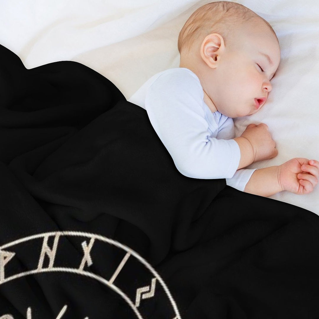 Runic Viking Compass Vegvisir Celtic All-season Throw Blanket