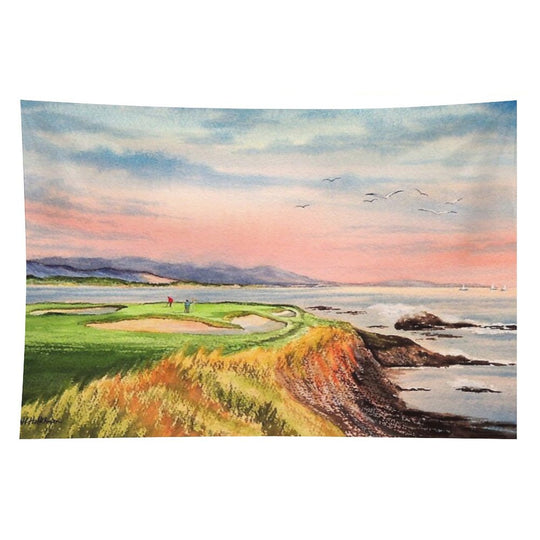 Pebble Beach Golf Course 7th Hole Tapestry