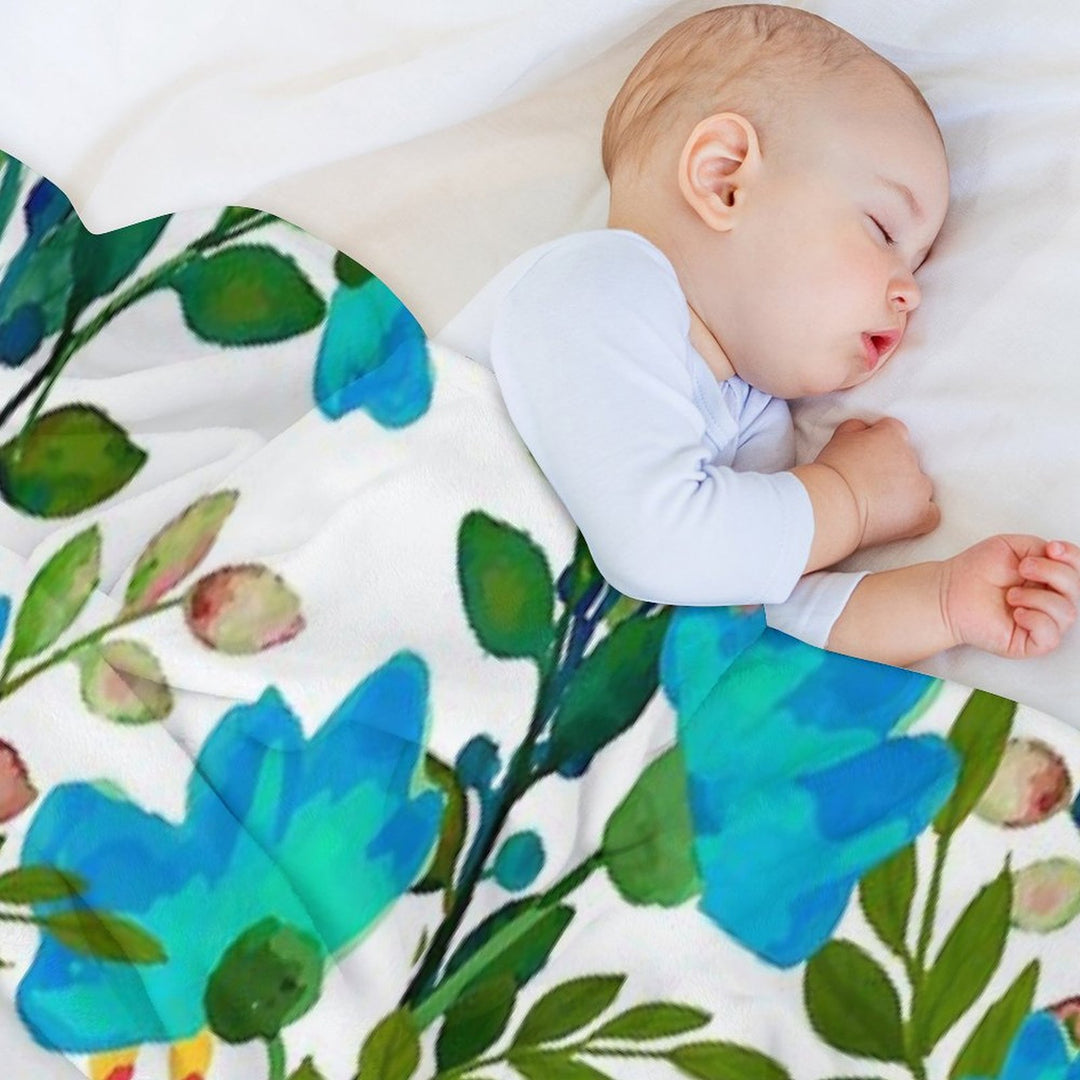 Blue #redbubble #decor #buyart Wrinkle-free Throw Blanket