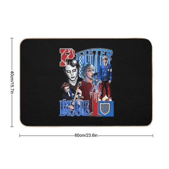 Phillip's Exeters Blues I Vintage  Rapid-Drying Bath Mat