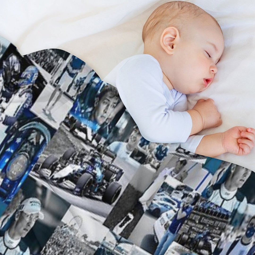 George Russle Williams Racing Collage All-season Throw Blanket