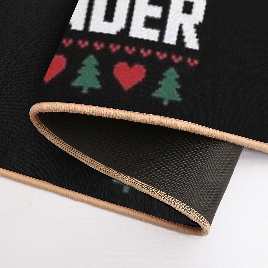 Trump Mug Shot NO SURRENDER Pro Trump Ugly Christmas  Repositionable Bath Mat