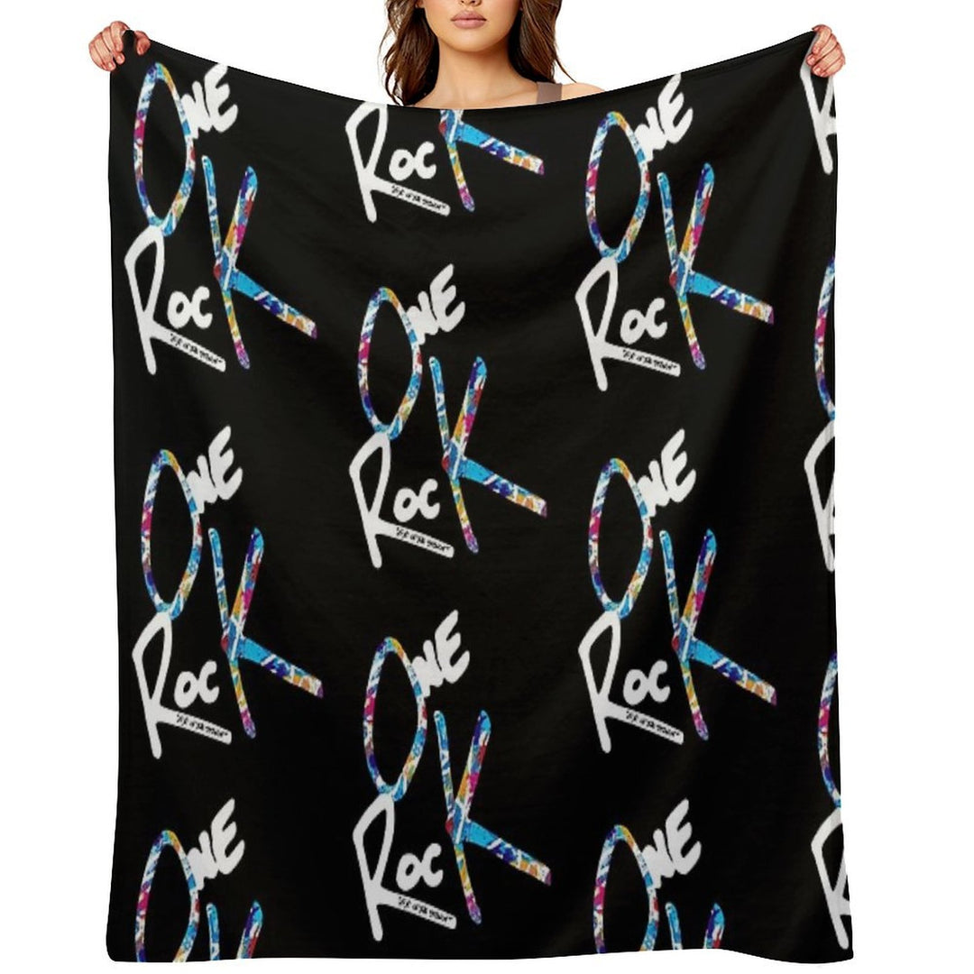 One OK Rock Eye of The Storm White Machine-washable Throw Blanket