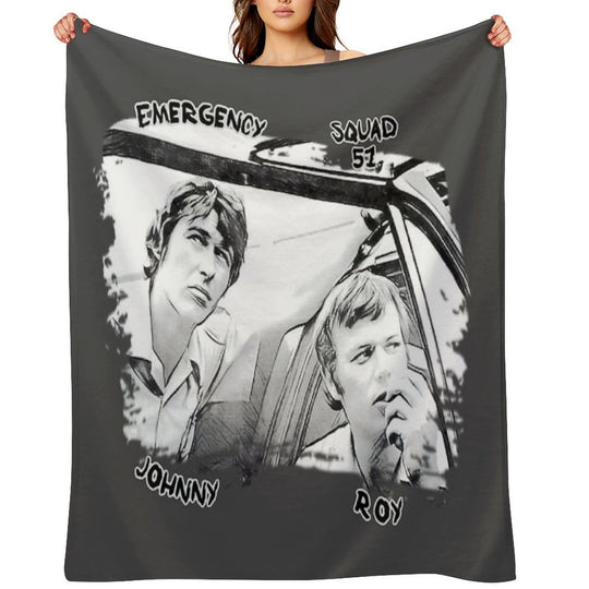 Emergency TV Show Roy And Johnny Comfort Throw Blanket