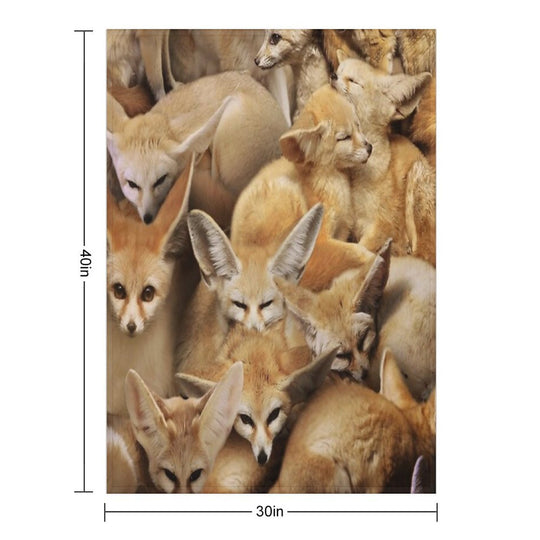 Fennecs Quick-dry Throw Blanket