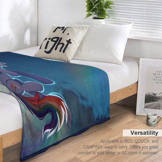 Rainbow Dash Quick-dry Throw Blanket
