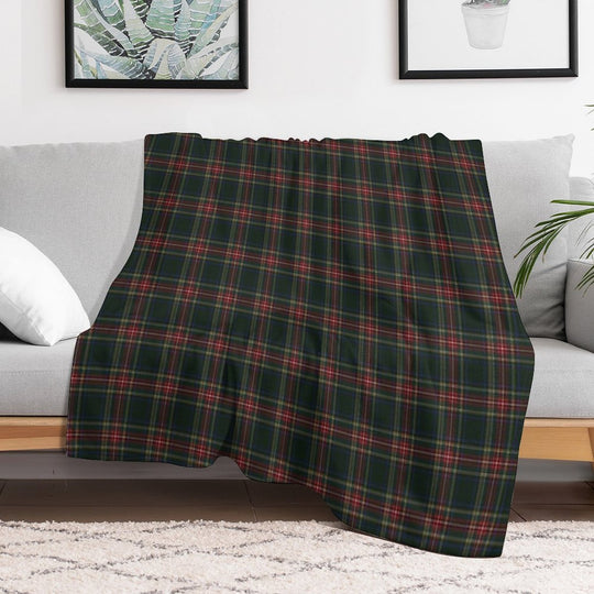 Stewart Black Tartan Shrink-resistant Throw Blanket