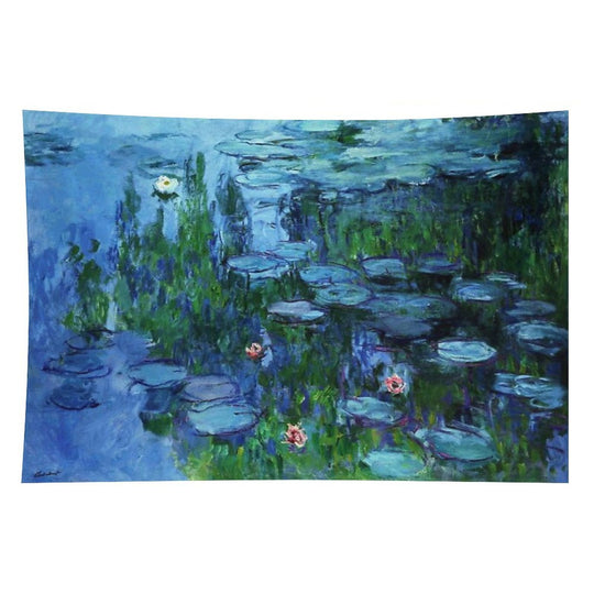 Claude Monet Water Lilies  Nymphéas Deep Color Tapestry