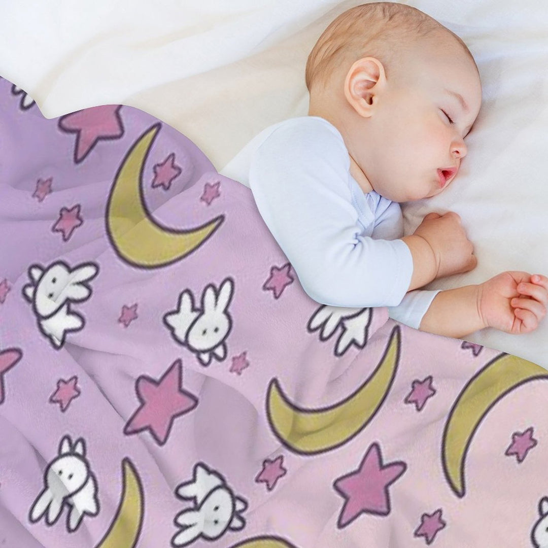 Sailor Moon - Usagi's Print Moon Bunny Blanket Wrinkle-free Throw Blanket