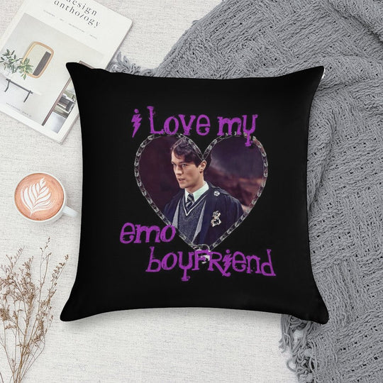 I Love My Emo Boyfriend - Tom Riddle Soft Warmth Comfort Throw Pillow