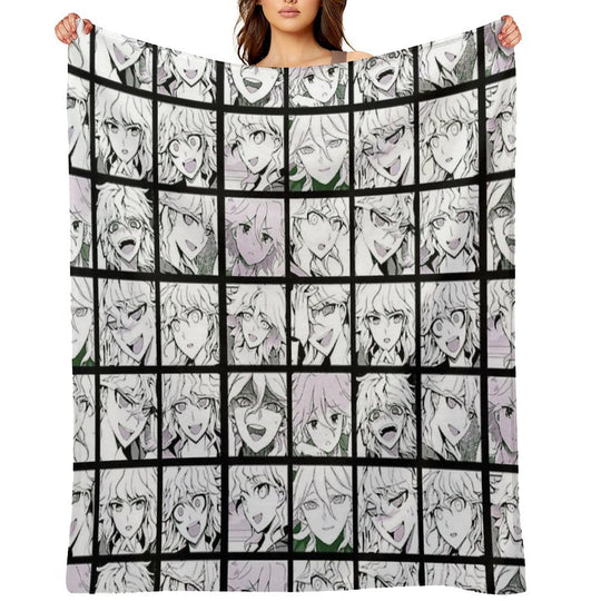 Nagito Manga Collection (Colored) Premium Throw Blanket