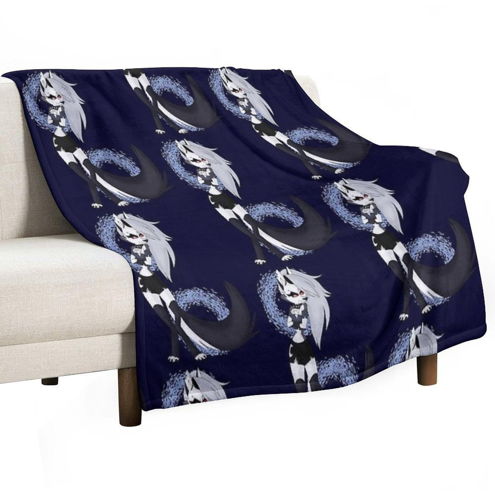Loona from Helluva Boss Machine-washable Throw Blanket