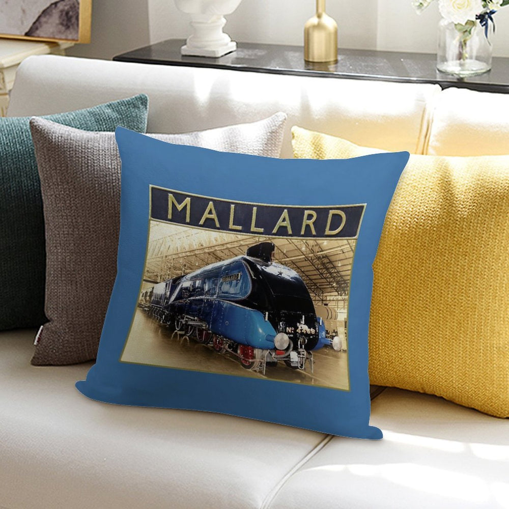 LNER A4 Mallard And Nameplate Soft Gift Ready Throw Pillow