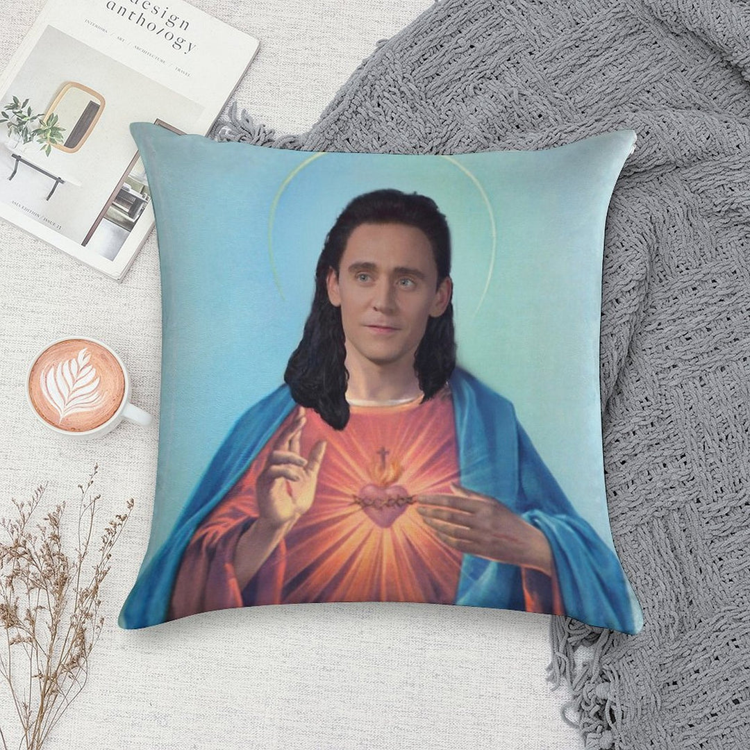 Tom Hiddleston Jesus Soft Fade-Resistant Throw Pillow