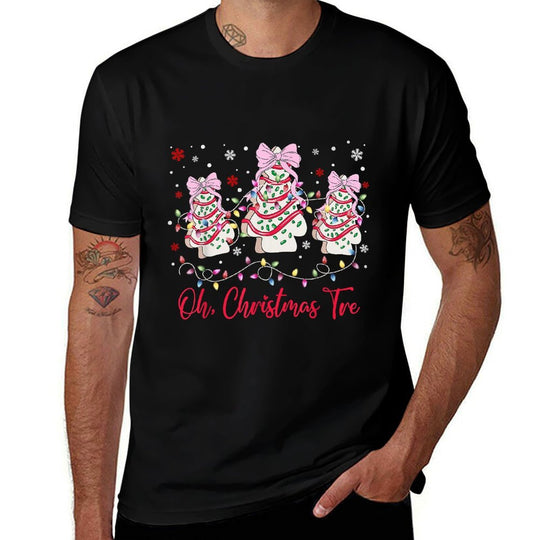 Oh Christmas Tree Cakes Debbie Becky Jen Snack Cake Lovers  Versatile T-Shirt