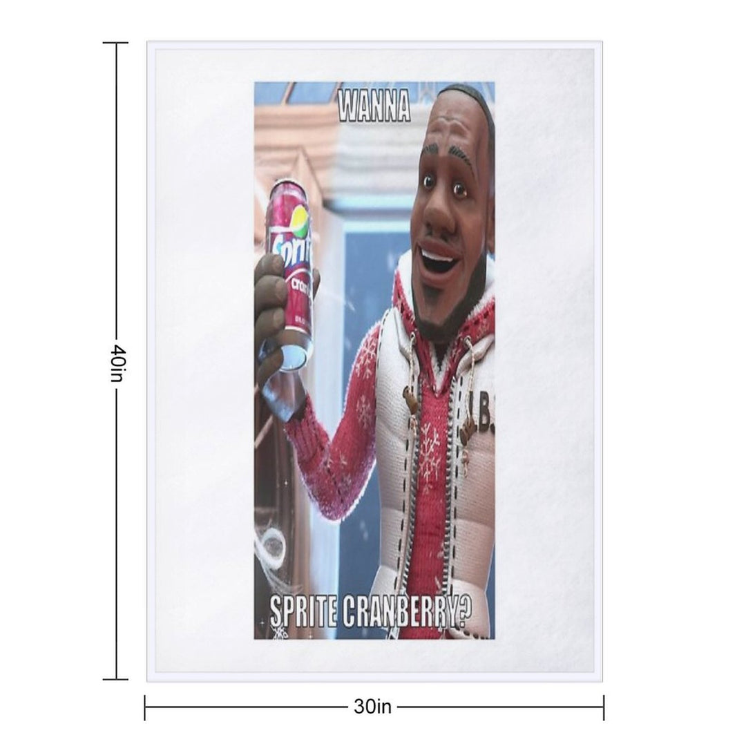 Sprite Cranberry - Wanna Sprite Cranberry Lightweight Throw Blanket