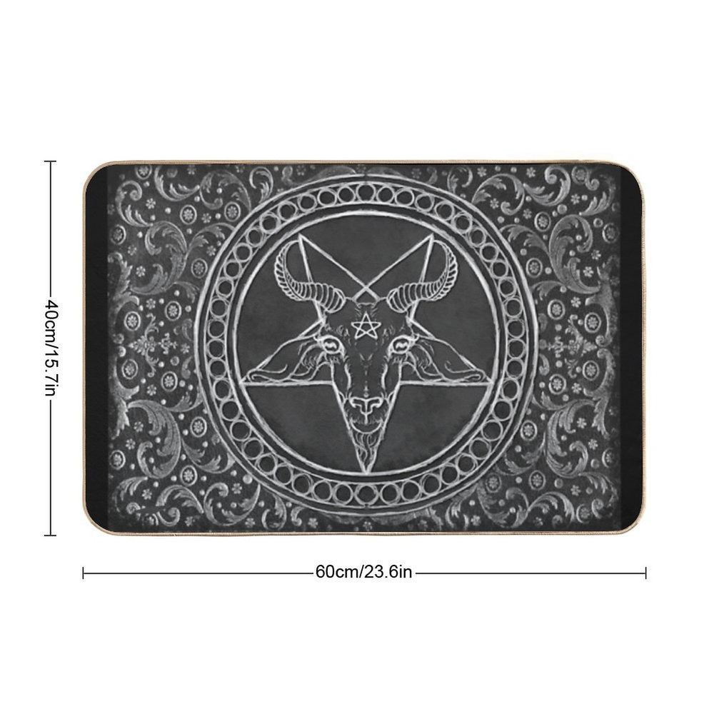 Ornate Baphomet  Toxin-Free Bath Mat