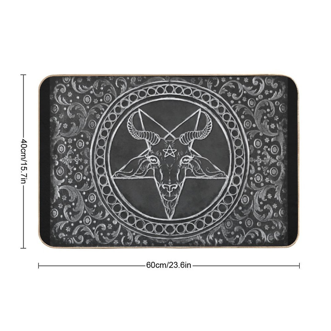 Ornate Baphomet  Toxin-Free Bath Mat