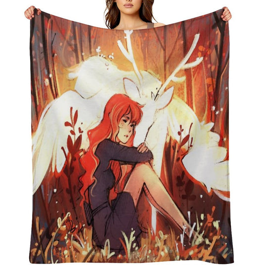 Heart of Fall Lightweight Throw Blanket