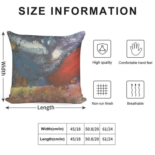 Cosmic Companions Soft Durable Construction Throw Pillow