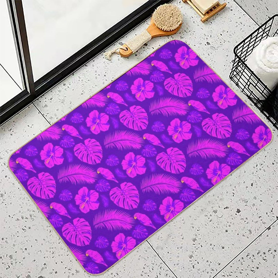 Pink And Purple Paradise  Long-Lasting Bath Mat