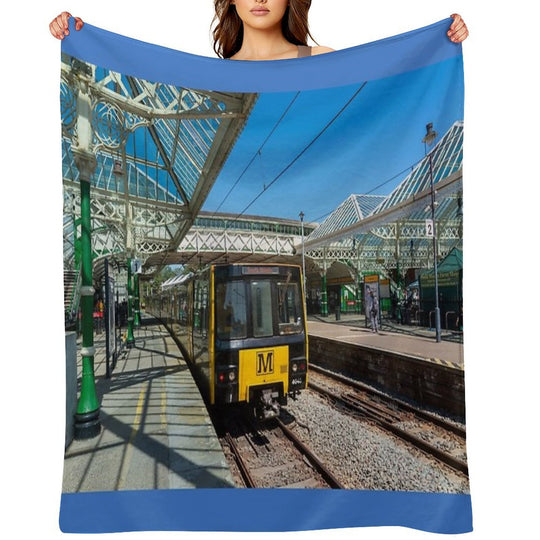Tynemouth Metro Train Multi-functional Throw Blanket