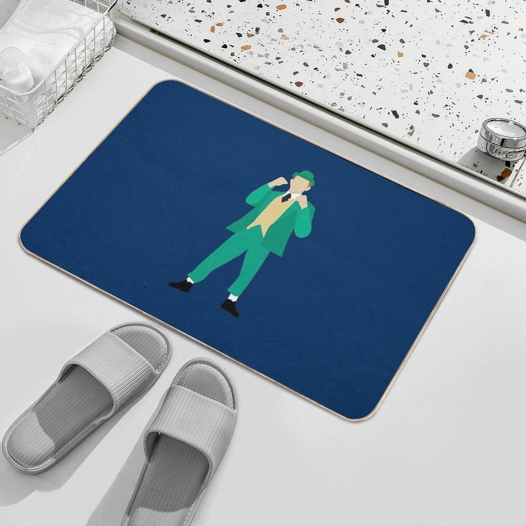 Notre Dame Leprechaun  Easy To Clean Bath Mat