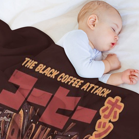 Black Magic Coffee Quick-dry Throw Blanket