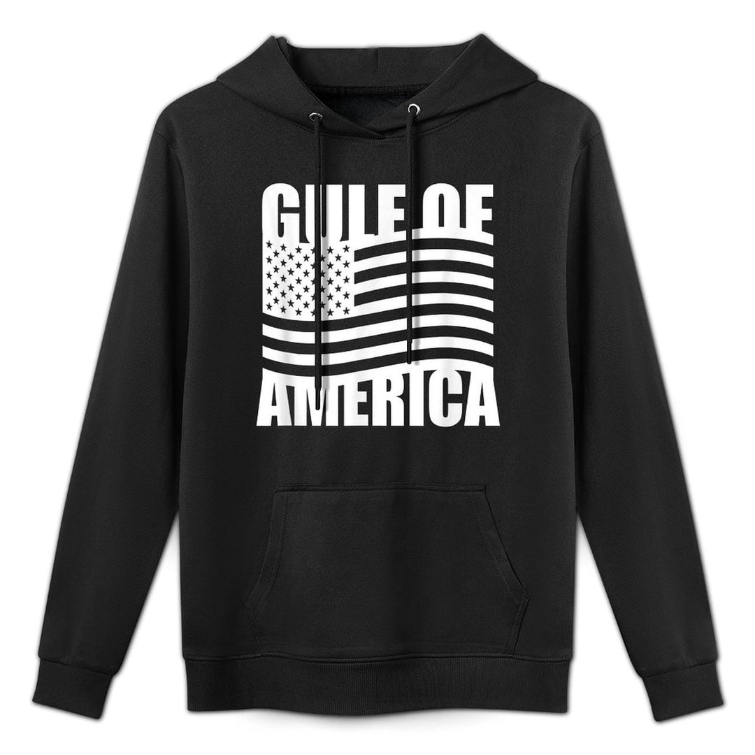 Gulf of United States of America USA Flag Patriotic Kangaroo Pocket Hoodie