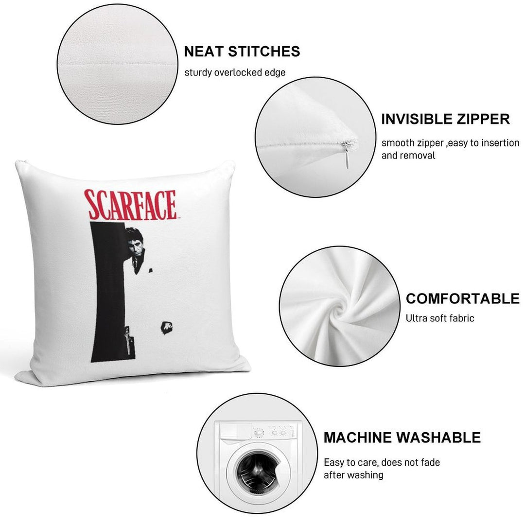Scarface Original Soft Skin-Friendly Throw Pillow