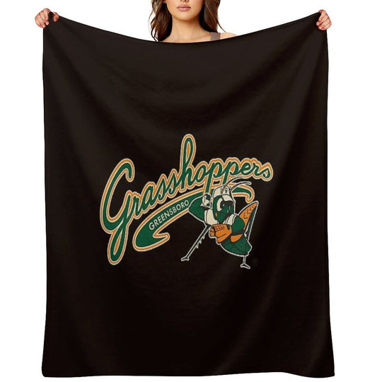 Design Art Baseball Sports Style Vintage Velvety-soft Throw Blanket