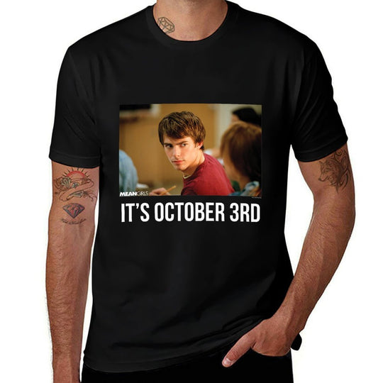 Mean Girls Its October 3rd Aaron Samuels Cady Heron Meme Premium  Breathable T-Shirt