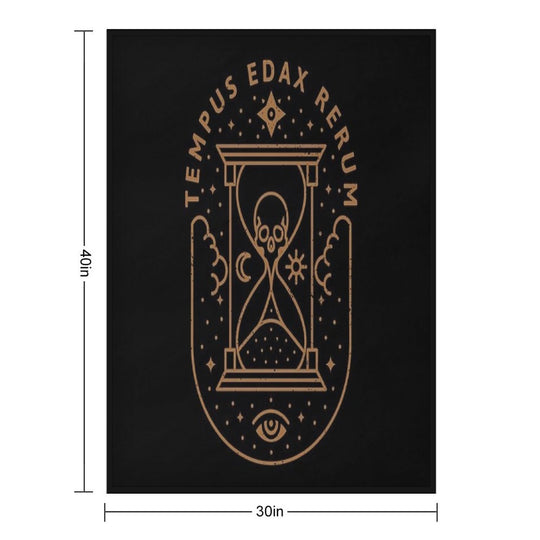 Tempus Edax Rerum Quick-dry Throw Blanket
