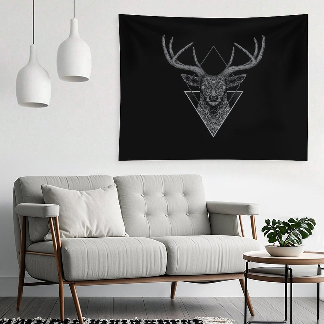 Dark Deer Tapestry