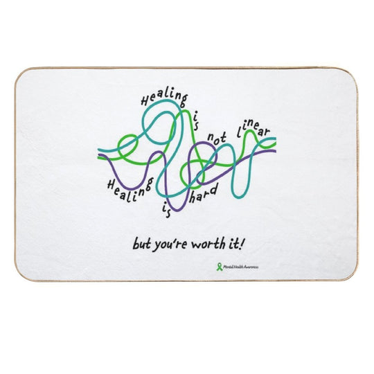 Healing Is Not Linear. Healing Is Hard  High-Traffic Bath Mat